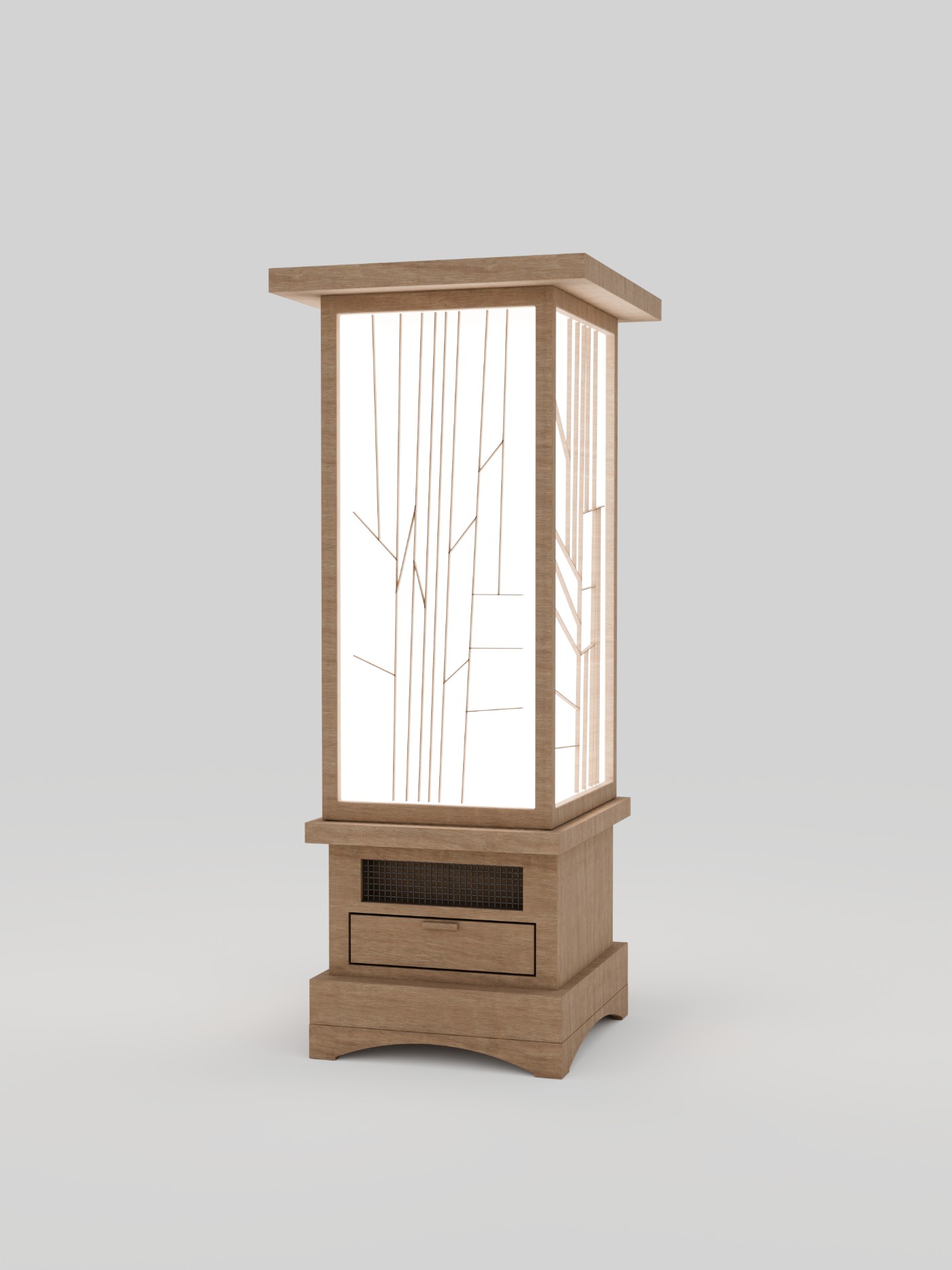 Andon final render — studio neutral